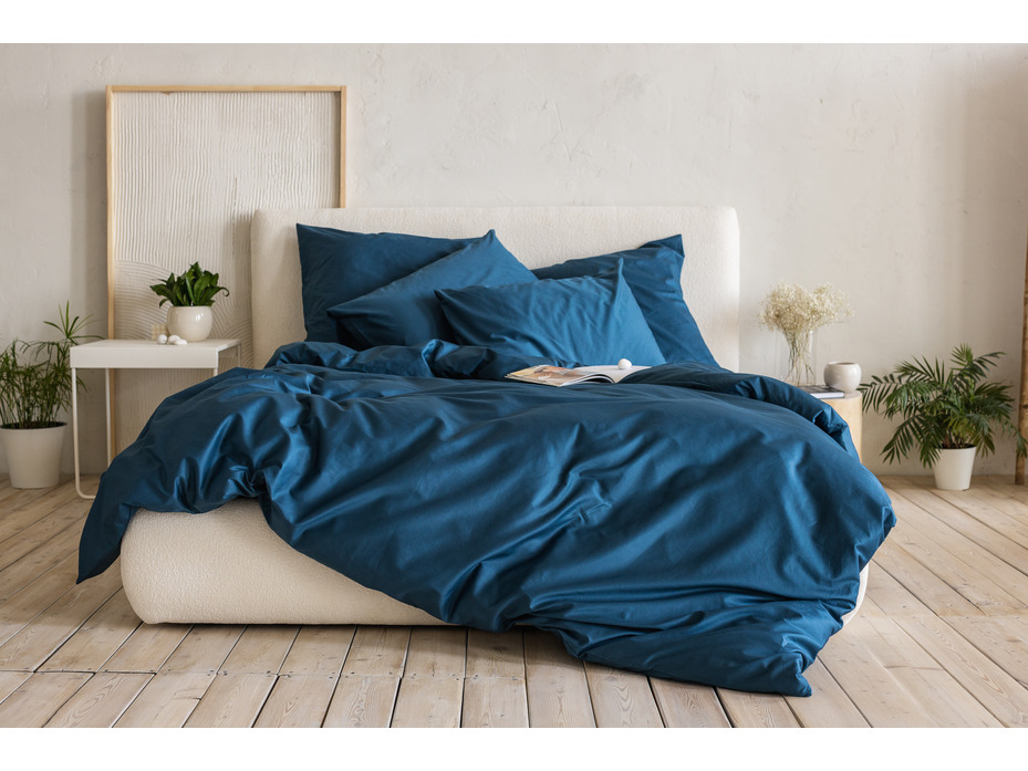 Пододеяльник 213KL-026 звездный сатин однотонный 200*220 / Tia