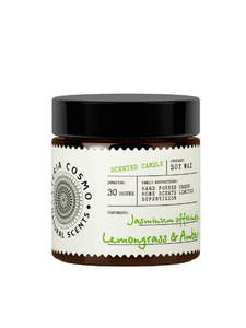 Свеча ароматическая в стекле ETC0224 Жасмин лемонграсс и амбра, 88 г / Eteria Cosmo
