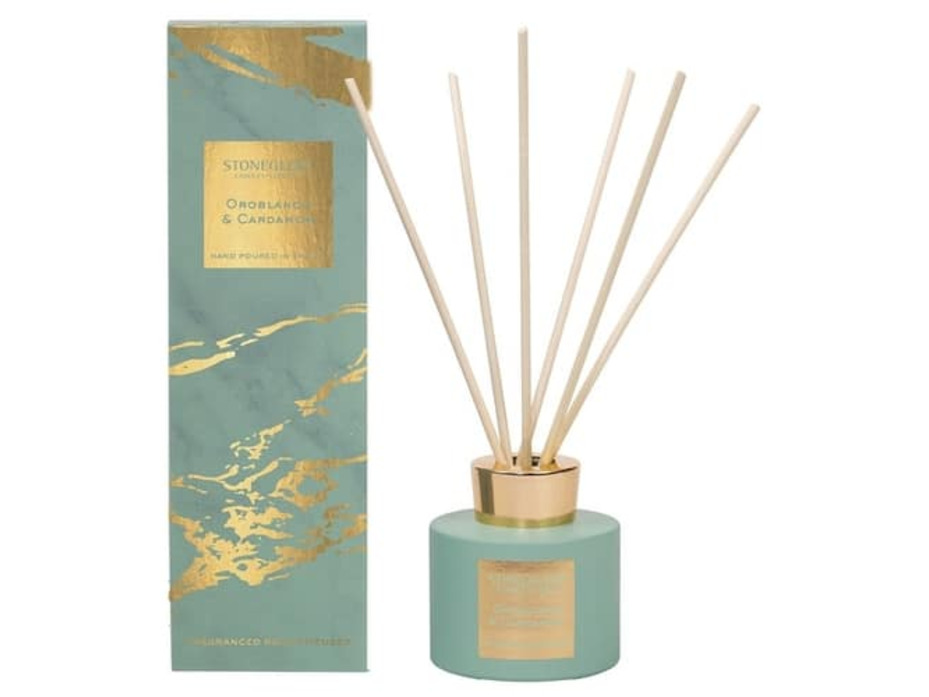Оробланко и кардамон / Диффузор с палочками 120 мл / StoneGlow