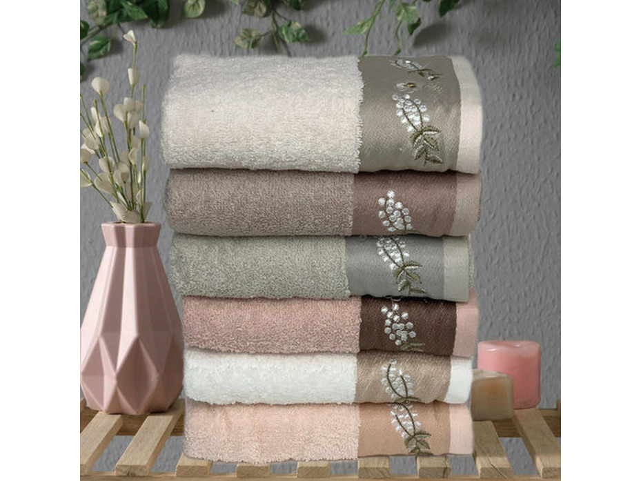 Полотенце H 7001 Elit Sardunya махровое 70*140 / Karven