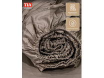 Простыня на резинке KL-5(406) Гладкий порох сатин 90*200 / Tia Простыня на резинке KL-5(406) Гладкий порох сатин 90*200 / Tia