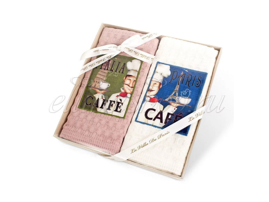 , Набор полотенец Di Paris Italia desen вафельный (50*70, 2 шт) / La Villa