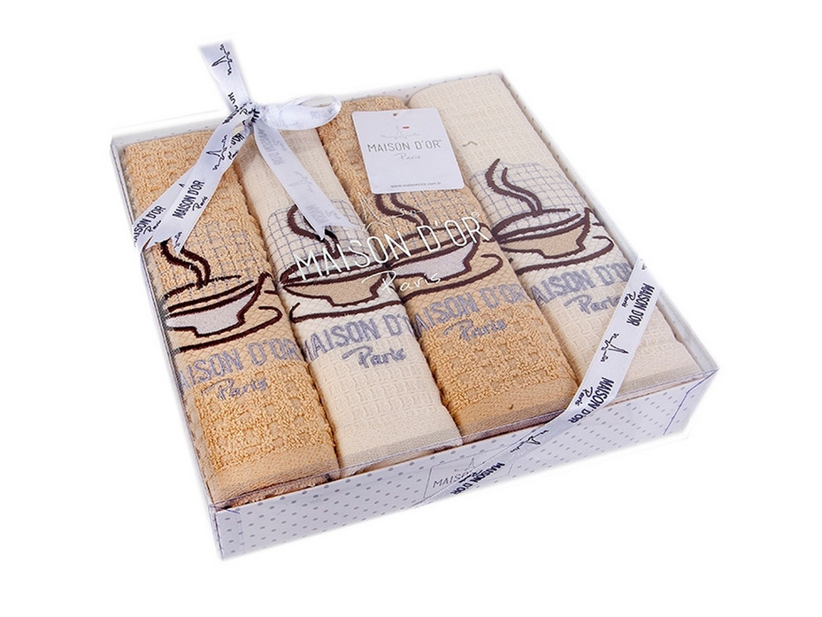 Набор полотенец Mosaic вафельные и махровые (40*60, 4 шт) / Maison Dor