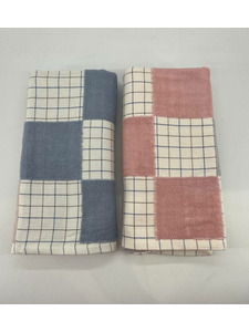 Полотенце 5106118 Клетка махровое 70*140 / 7-я