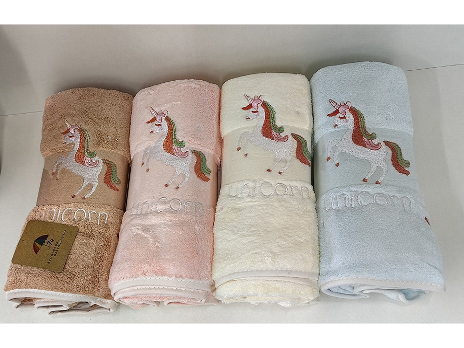 Полотенце 7506108 Единорог микрофибра 70*140 / 7-я