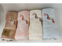 Полотенце 7506108 Единорог микрофибра 70*140 / 7-я