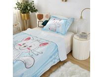 Покрывало с наволочкой детское Sunny day №8 Кошка хлопковое 160*220, 50*70 (1 шт) / Sofi de Marko Покрывало с наволочкой детское Sunny day №8 Кошка хлопковое 160*220, 50*70 (1 шт) / Sofi de Marko