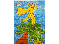 Полотенце 5104115 Яркая Африка махровое 34*75 / 7-я