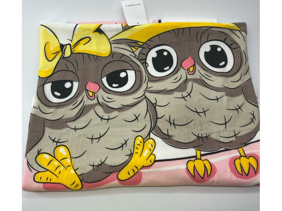 Плед 8512179 Сова хлопковый 110*110 / 7-я