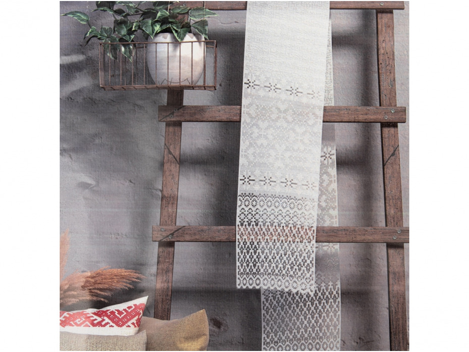 Дорожка Д101 Ажурный полиэфир 37*225 / Белорусский лен