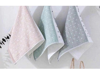 Полотенце 150674 Пастельные горошки махровое 70*140 / 7-я