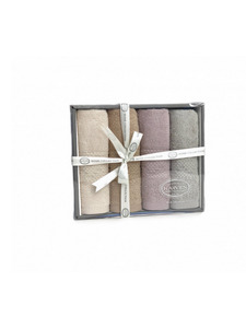 Набор полотенец HM 731 Girdap махровые (30*50, 4 шт) / Karven Набор полотенец HM 731 Girdap махровые (30*50, 4 шт) / Karven