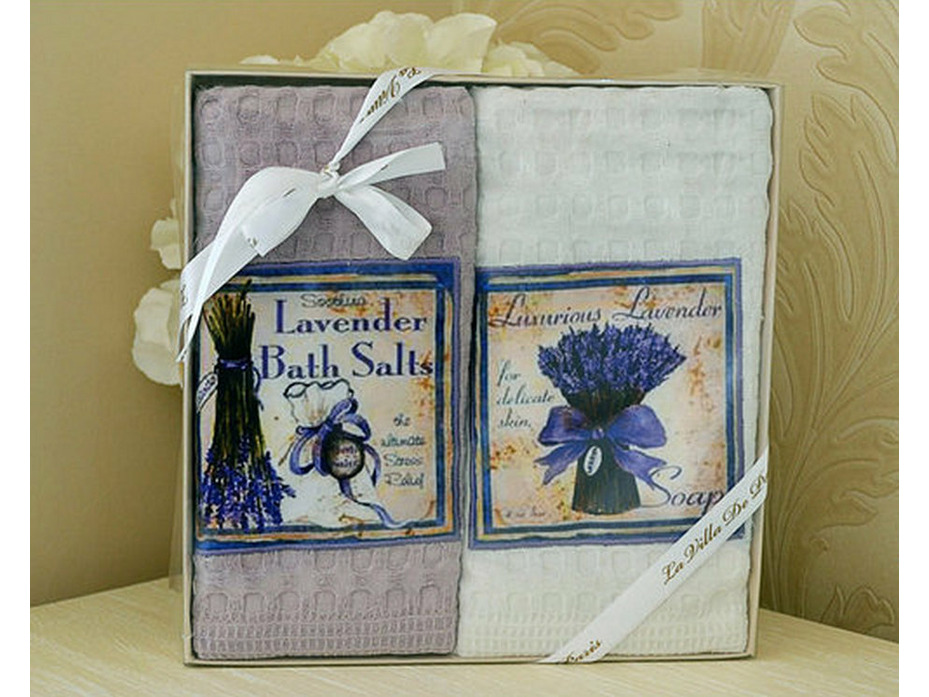 Набор полотенец Di Lavanta 1 desen вафельные (50*70, 2 шт) / La Villa