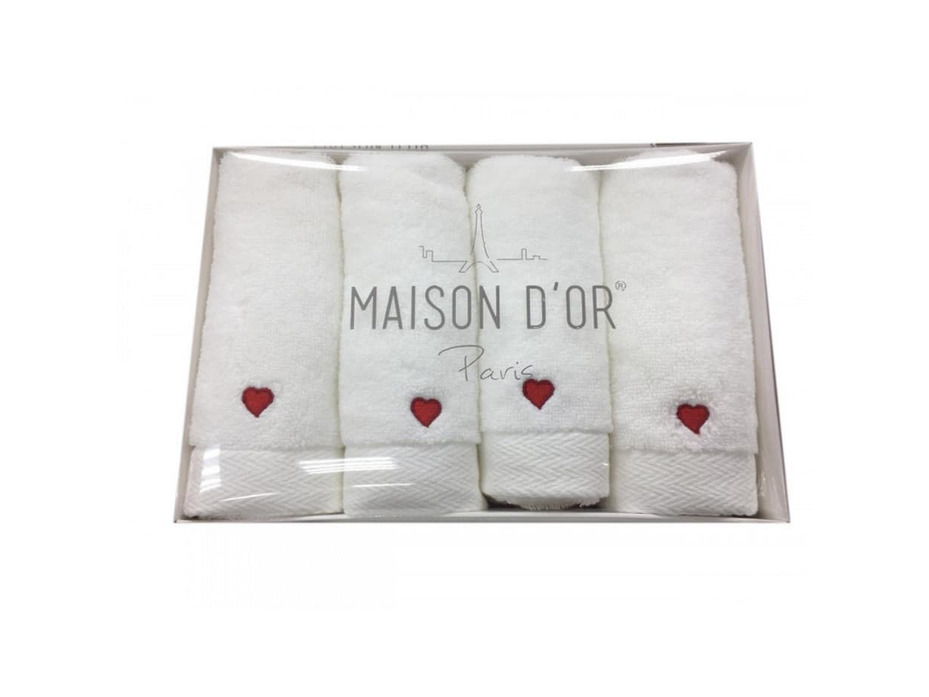Набор полотенец Love махровые 30*50 (4 шт) / Maison Dor
