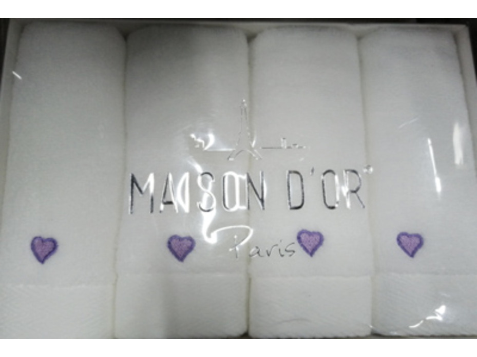 Набор полотенец Love махровые 30*50 (4 шт) / Maison Dor