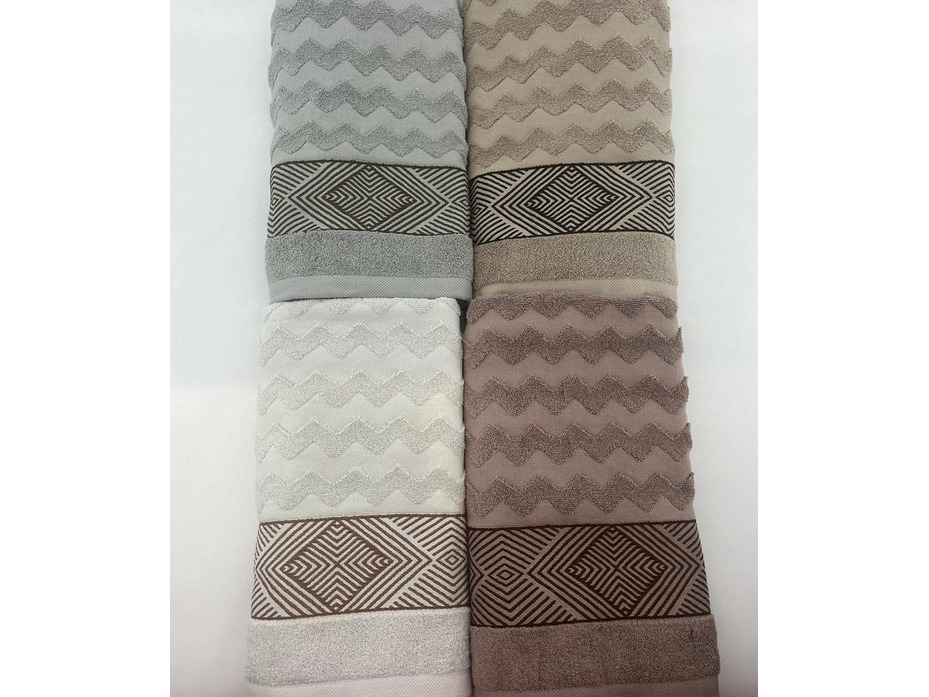 Полотенце 3006348 Пунктир-зигзаг махровое 70*140 / 7-я