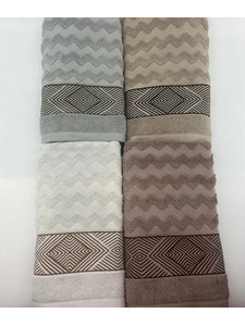 Полотенце 3006348 Пунктир-зигзаг махровое 70*140 / 7-я