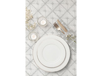 Скатерть 775468 Призма на светлом хлопковая 144*144 / Verossa