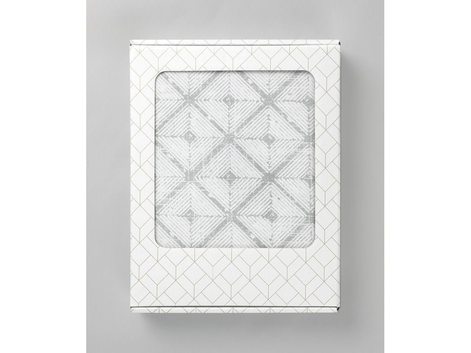 Скатерть 775468 Призма на светлом хлопковая 144*144 / Verossa