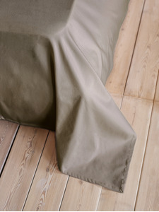 Простыня KL-5 (406) гладкий порох сатин однотонный 150*215 / Tia