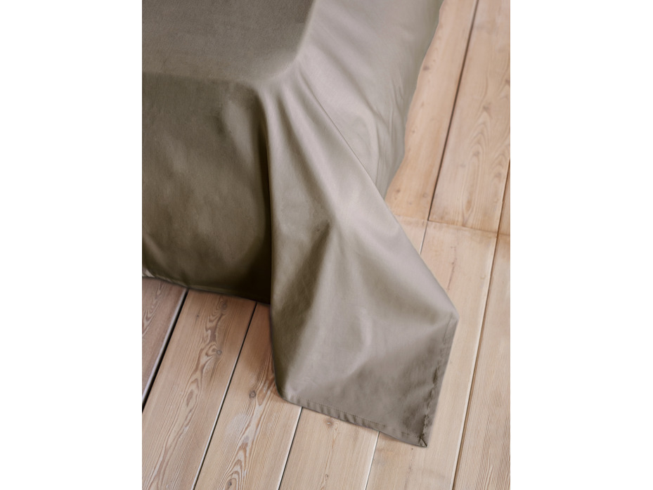 Простыня KL- 5(406) гладкий порох сатин однотонный 240*260 / Tia