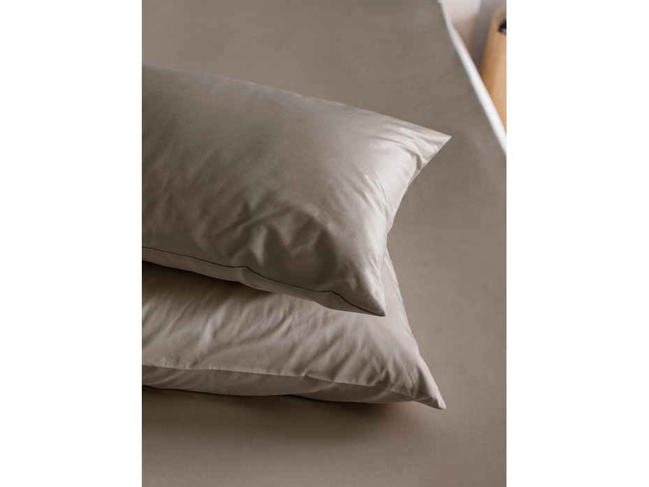 Простыня на резинке KL-5(406) сатин однотонный Гладкий порох 160*200 / Tia