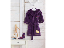 Халат детский с тапочками Pilot махровый с капюшоном / Soft Cotton