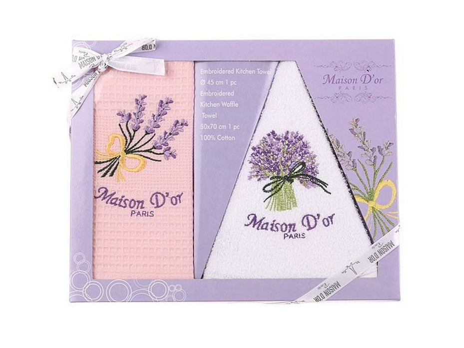 Набор полотенец Lavander вафельно-махровые 50*70, D 45 / Maison Dor