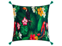 Декоративная наволочка 7039254 Тропики с кисточками 43*43 / Этель