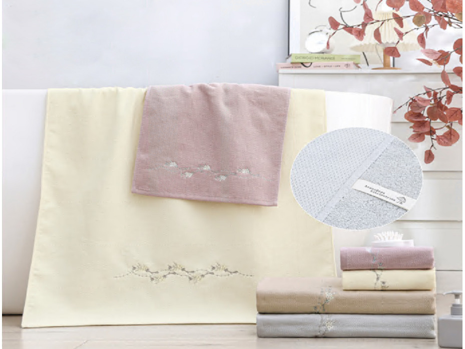 Полотенце 1506260 Веточка махровое 70*140 / 7-я Полотенце 1506260 Веточка махровое 70*140 / 7-я