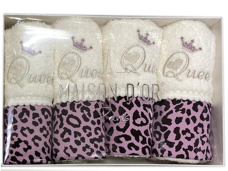 Набор полотенец Queen махровые (30*50, 4 шт) / Maison Dor