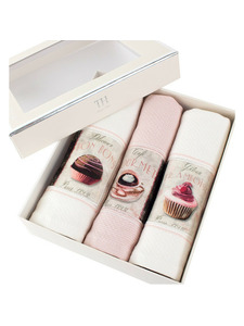 Набор полотенец Pots вафельное (40*60, 3 шт) / Tivolyo Home