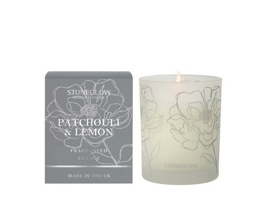 Пачули и лимон, Свеча в стеклянном стакане / Stoneglow