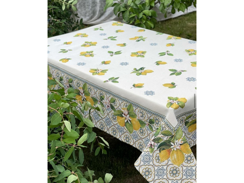 Скатерть Изразцы 07842 гобелен 165*250 / Le Gobelin Скатерть Изразцы 07842 гобелен 165*250 / Le Gobelin