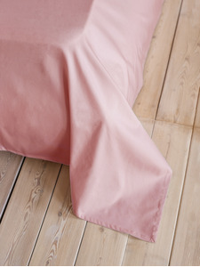 Простыня 213KL-907 дымчатая роза сатин однотонный 150*215 / Tia