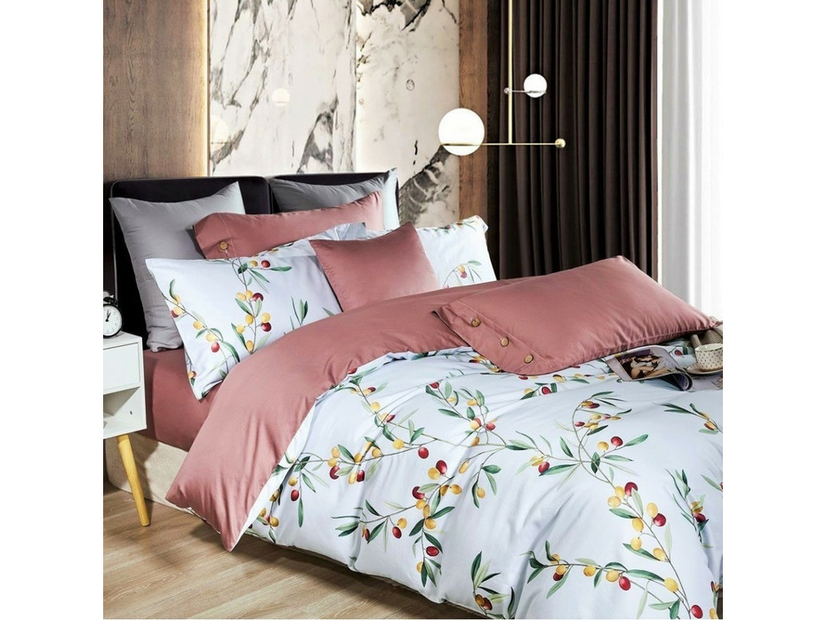 Постельное белье 1442-6 сатин премиум Евро / Asabella