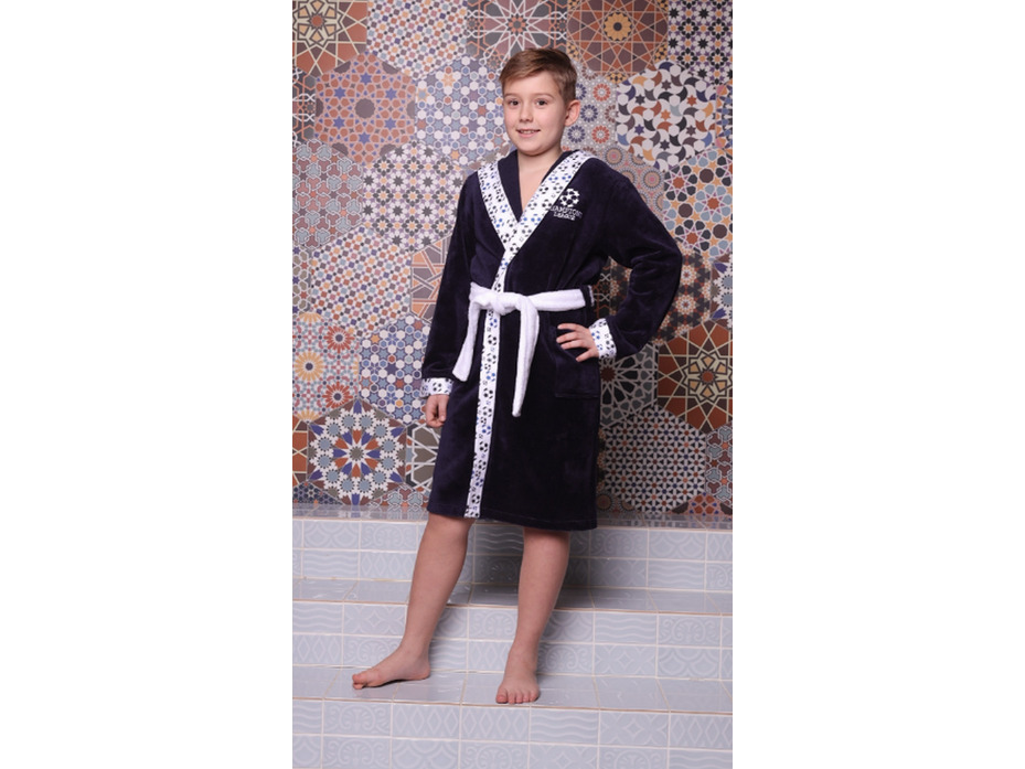 Халат детский Football махровый с капюшоном / Vien
