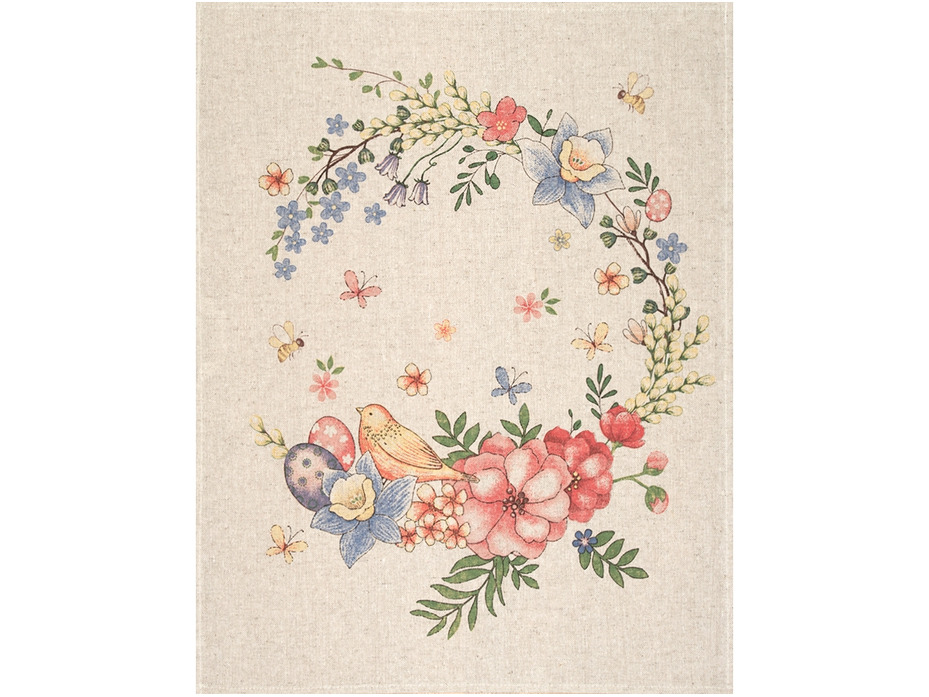 Набор полотенец 24С27-ШР Пасха-3 льняные (45*60, 3 шт) / Белорусский лен