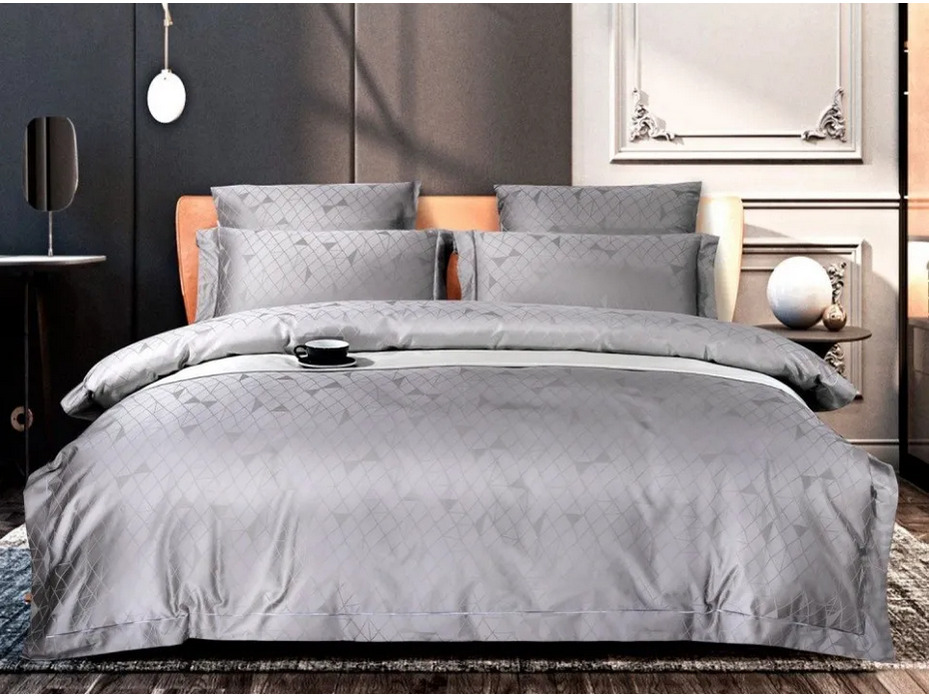 Постельное белье 1385-4S сатин жаккард 1,5 сп / Asabella