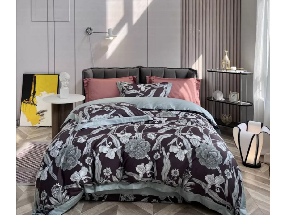 Постельное белье 1947-6 сатин премиум Евро / Asabella Постельное белье 1947-6 сатин премиум Евро / Asabella