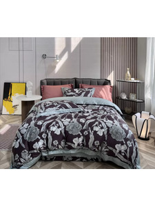 Постельное белье 1947-6 сатин премиум Евро / Asabella