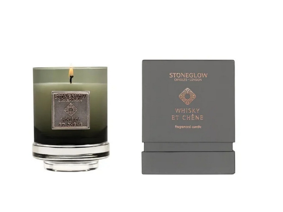 Виски и Дуб, Свеча в стеклянном стакане / StoneGlow