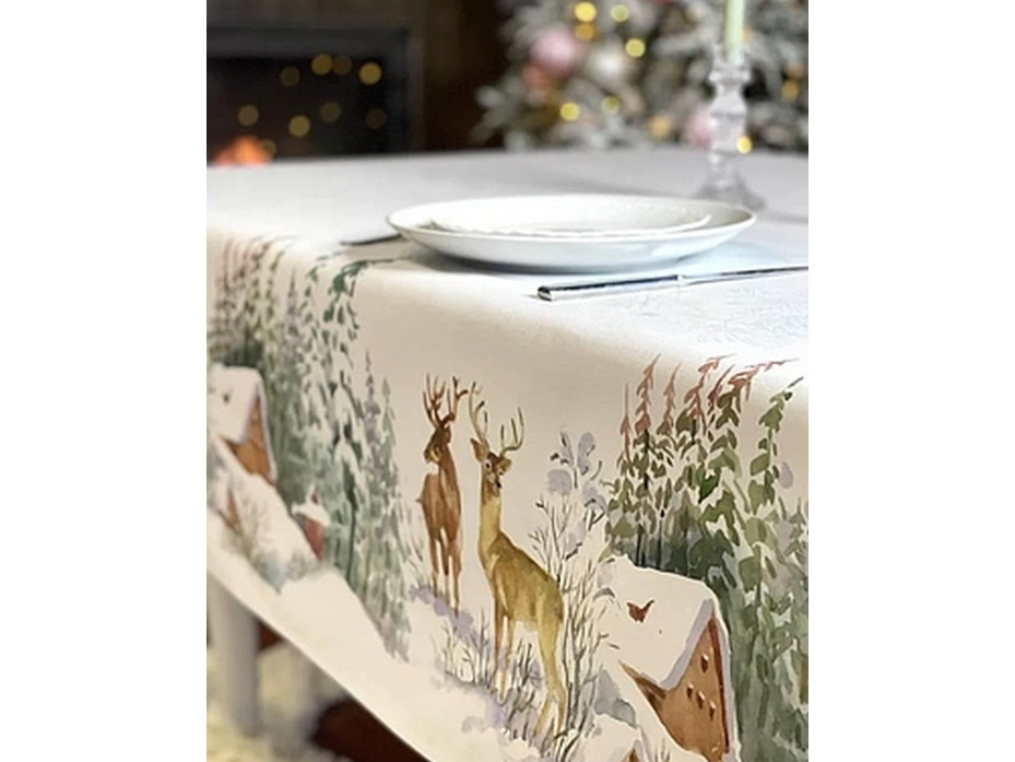 Скатерть Альпийский склон хлопковая 145*200 / Bloomia Скатерть Альпийский склон хлопковая 145*200 / Bloomia