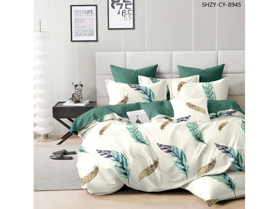 Постельное белье Перья 6276 поплин Евро сп / Butterfly Постельное белье Перья 6276 поплин Евро сп / Butterfly