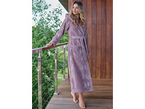 Халат женский Premium бамбуковый с капюшоном / Vien