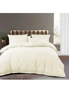 Постельное белье с простыней на резинке CR6-003/R сатин люкс Евро сп / Retrouyt