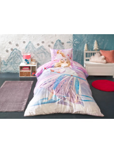 Постельное белье с простыней на резинке Холодное сердце Frozen Breezy Disney ранфорс 1,5 сп / Tac Постельное белье с простыней на резинке Холодное сердце Frozen Breezy Disney ранфорс 1,5 сп / Tac