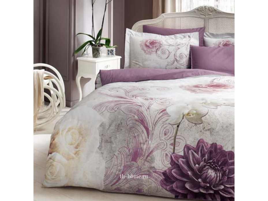 Постельное белье Lene сатин делюкс Евро сп / Тivolyo Home