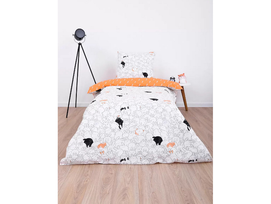 Постельное белье 70614(17) Наоки зайцы поплин 1,5 сп / Василиса