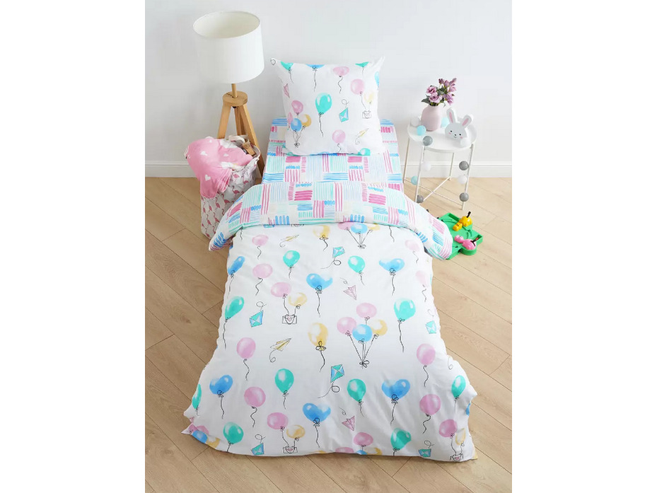 Постельное белье 10338 (17) Акварельные шарики поплин 1,5 сп / Василиса